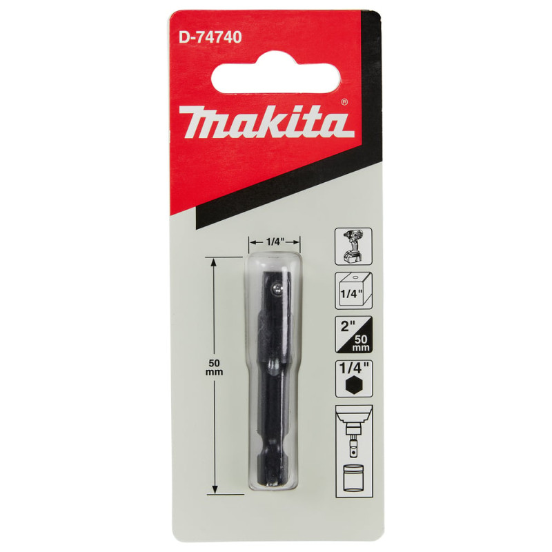 accessorio per avvitatori ad impulsi makita d-74740 adattatore