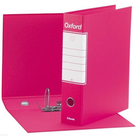 Registratore a leva esselte oxford g85 fucsia dorso 8cm formato protocollo