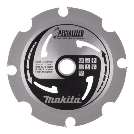 accessorio per sega circolare makita specialized b-33685 lama
