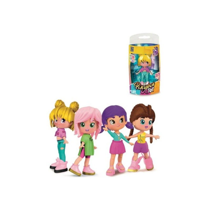 bambola famosa pinypon top girls 11cm assortito