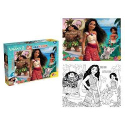 puzzle lisciani maxi floor oceania disney vaiana2 multicolore 108pz