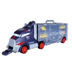 set da gioco ods camion silver wheel carabinieri con 2 auto multicolore