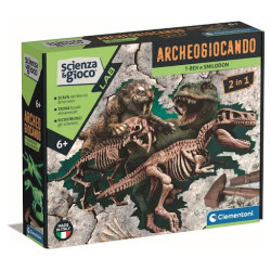 gioco educativo clementoni 19394 scienza e gioco archeogiocando t-rex
