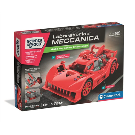 set da costruzione clementoni 19404 laboratorio di meccanica macchina