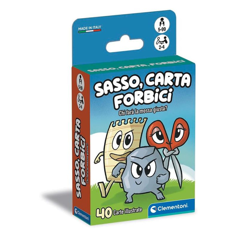 gioco da tavolo clementoni sasso carta forbice multicolore