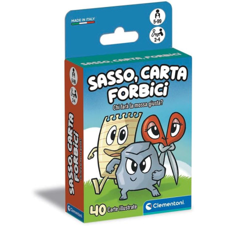 gioco da tavolo clementoni sasso carta forbice multicolore