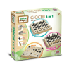 gioco da tavolo grandi giochi dama scacchi e tria 3in1 in legno multicolore