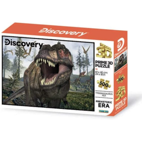 puzzle grandi giochi discovery 3d tirannosauro multicolore 500pz
