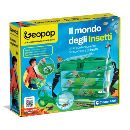 gioco educativo clementoni geopop 19428 il mondo degli insetti multicolore