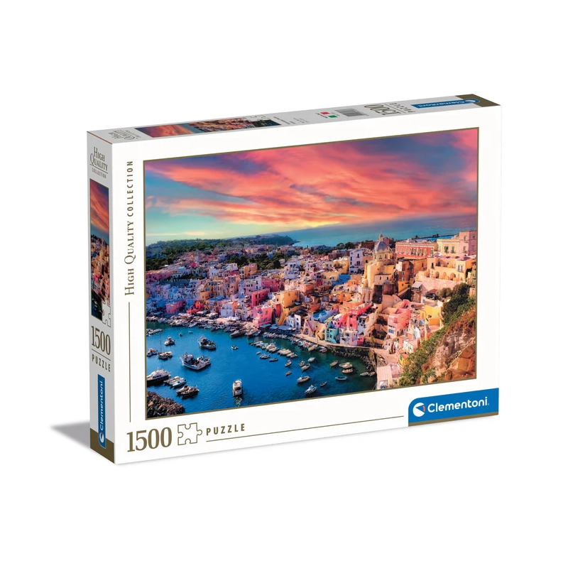 puzzle clementoni 31723 picturesque isola di procida per adulti 1500pz