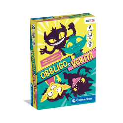 carte da gioco clementoni 16585 obbligo o verita' multicolore