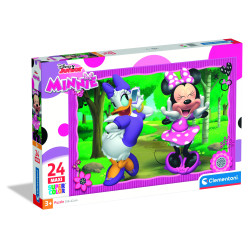 puzzle clementoni 24091 supercolor disney minnie maxi per bambini