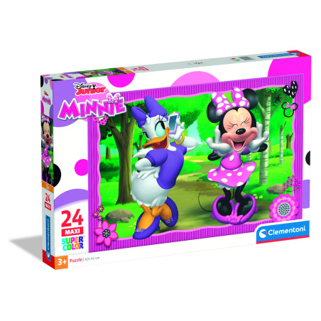 puzzle clementoni 24091 supercolor disney minnie maxi per bambini