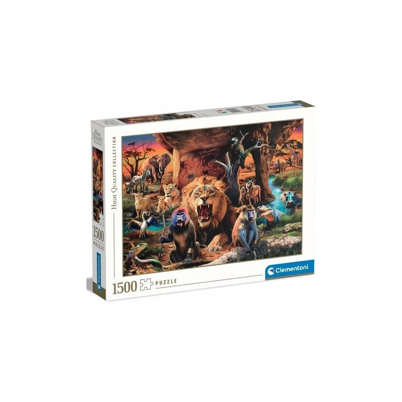 puzzle clementoni hq tribal society in cartone riciclato 59.2x84.3cm