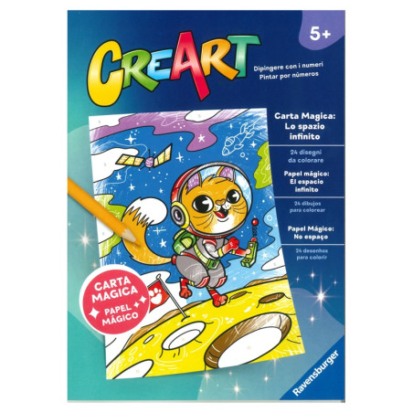 gioco creativo ravensburger libro da colorare lo spazio infinito