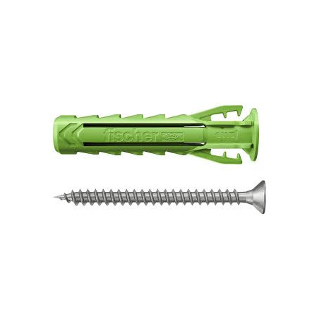 tasselli ad espansione fischer sx plus 8x40 s con vite verde 45pz