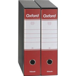 Registratore a leva esselte oxford g85 rosso dorso 8cm formato protocollo