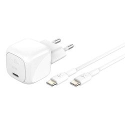 alimentatore da rete belkin boost usb-c/usb-c 30wlad.pd,bi+kab.wca008kq1mwh-b6