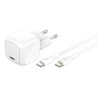 alimentatore da rete belkin boost usb-c/usb-c 30wlad.pd,bi+kab.wca008kq1mwh-b6