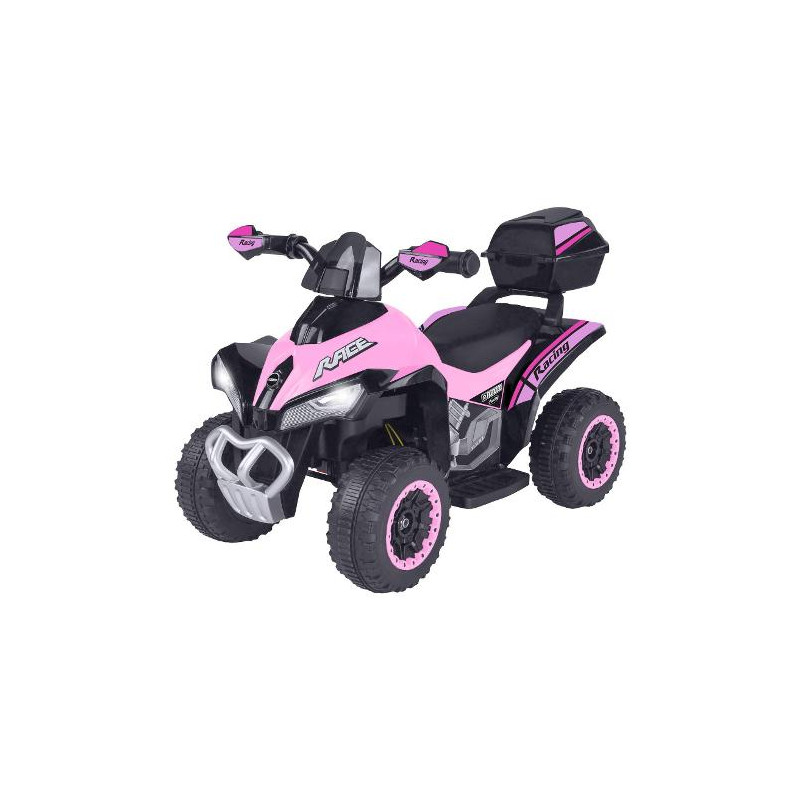 moto elettrica cavalcabile globo moto quad 6v max 20kg rosa [42899]