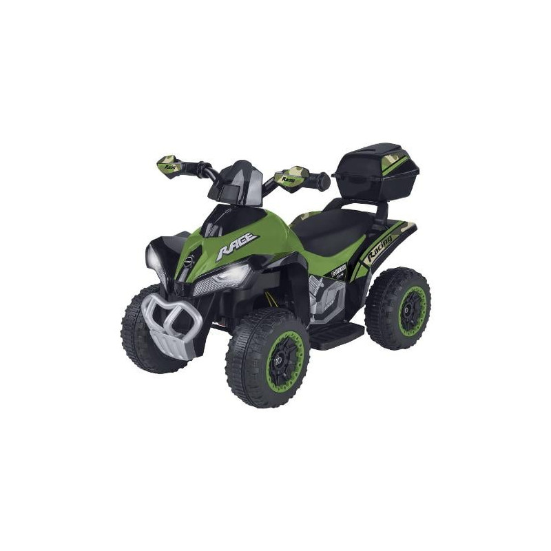 moto elettrica cavalcabile globo moto quad 6v max 20kg verde [42900]