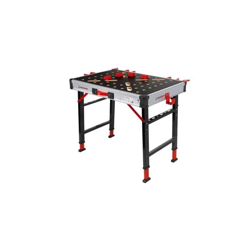 tavolo da lavoro holzmann maschinen pieghevole mobile max 454kg multicolore