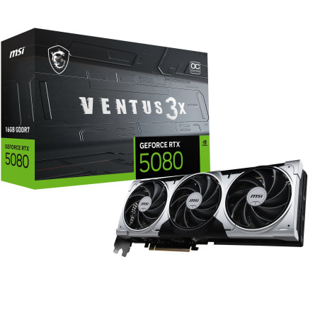 scheda video nvidia msi geforce rtx 5080 ventus 3x oc 16gb [912-v531-297]