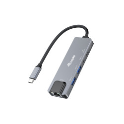 adattatore di rete equip 133496 usb tipo-c grigio