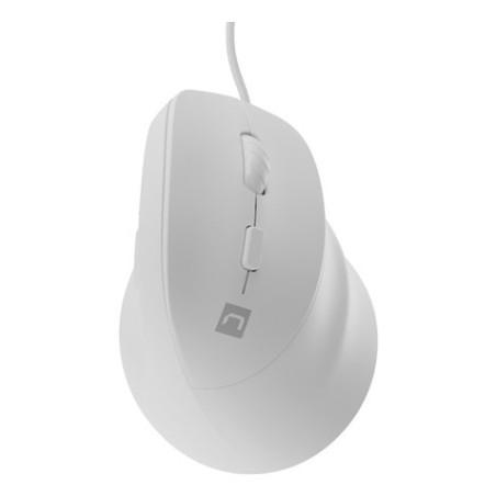 mouse natec crake 2 pro verticale ottico cablato 12800dpi bianco