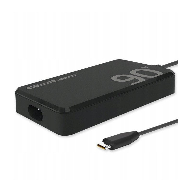 alimentatore da rete qoltec gan super fast 90w pd 5v 20v 4.5a usb-c