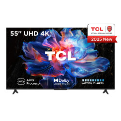 tv qled 55'' tcl 55v6c 4k uhd 3840x2160p smart tv classe
