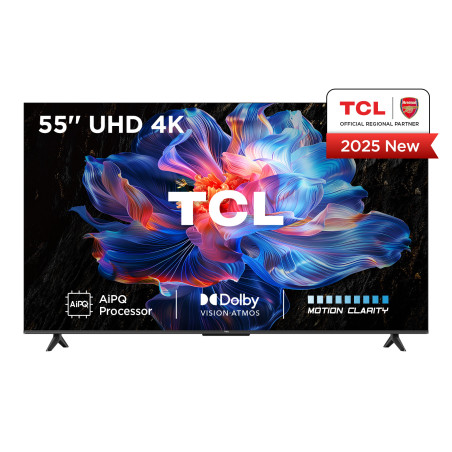 tv qled 55'' tcl 55v6c 4k uhd 3840x2160p smart tv classe