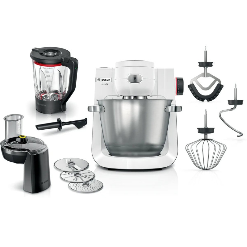 robot da cucina bosch serie 6 mums6ew22 multifunzione 5.5l 1600w