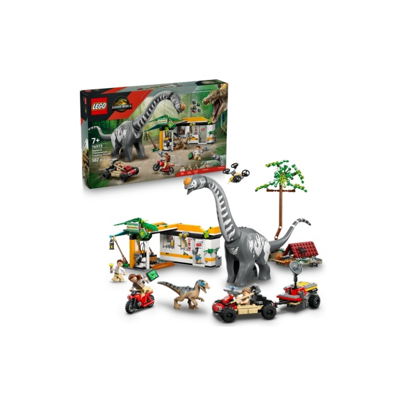 gioco da costruzione lego missione sulle tracce di raptor e titanosauro