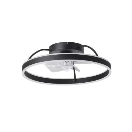 ventilatore soffitto eglo marinella con luce 36w nero/bianco