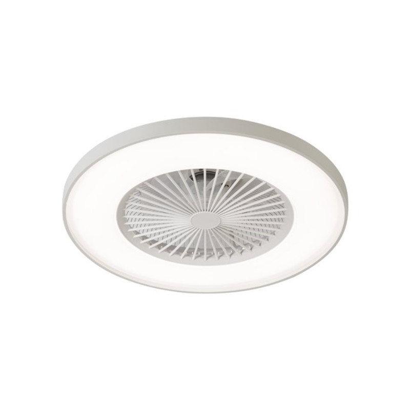 ventilatore soffitto perenz 7133 b ir con luce 44w bianco