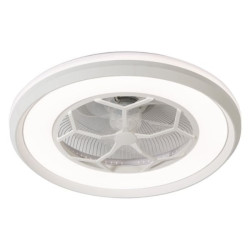 ventilatore soffitto perenz 7135 b ir con luce 44w bianco
