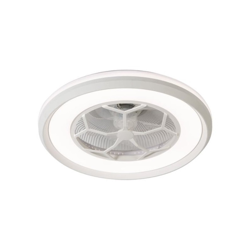 ventilatore soffitto perenz 7135 b ir con luce 44w bianco