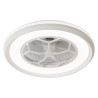 ventilatore soffitto perenz 7135 b ir con luce 44w bianco