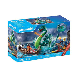set da gioco playmobil 71830 vichingo con mostro marino multicolore