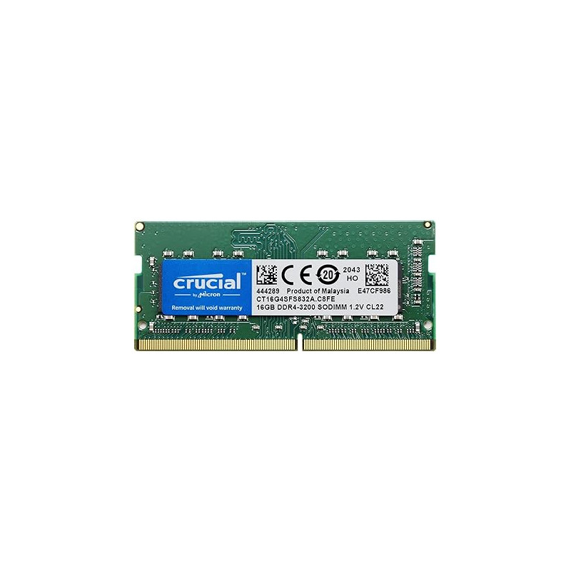 ram so-dimm ddr4 16gb crucial ct16g4sfs832a 3200mhz cl22 1.2v