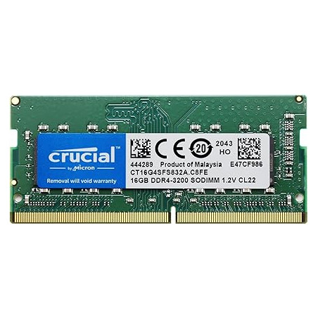 ram so-dimm ddr4 16gb crucial ct16g4sfs832a 3200mhz cl22 1.2v