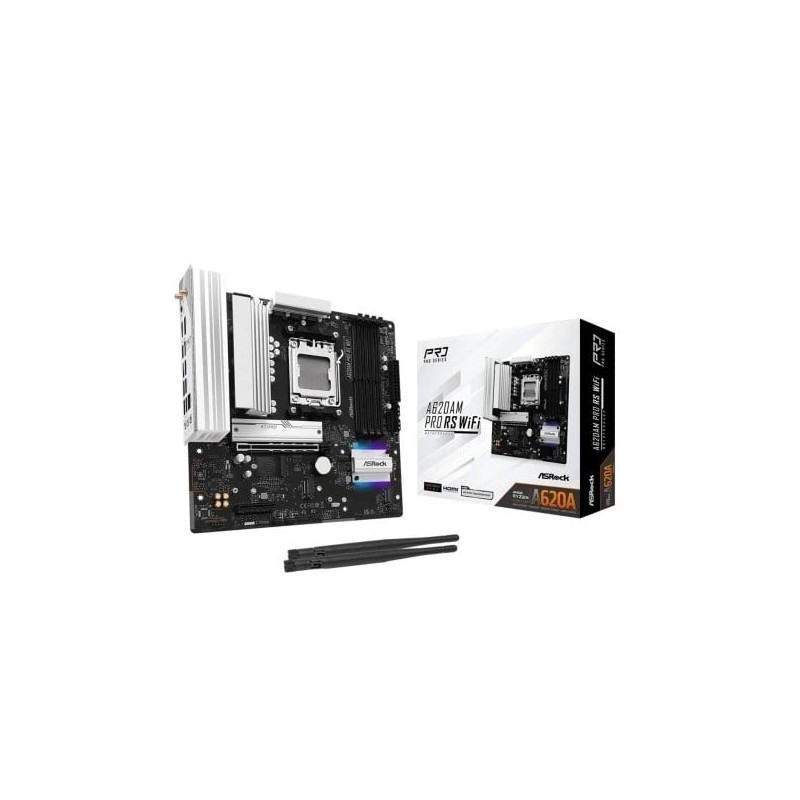 scheda madre amd asrock a620am pro rs wifi am5 micro atx 4x ddr5