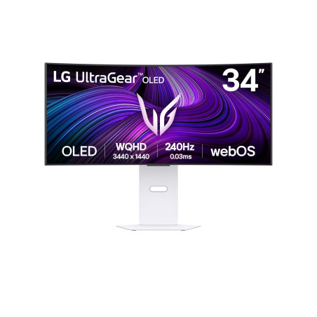 monitor oled 34" lg wide quad hd 3440x1440p 1ms classe g bianco