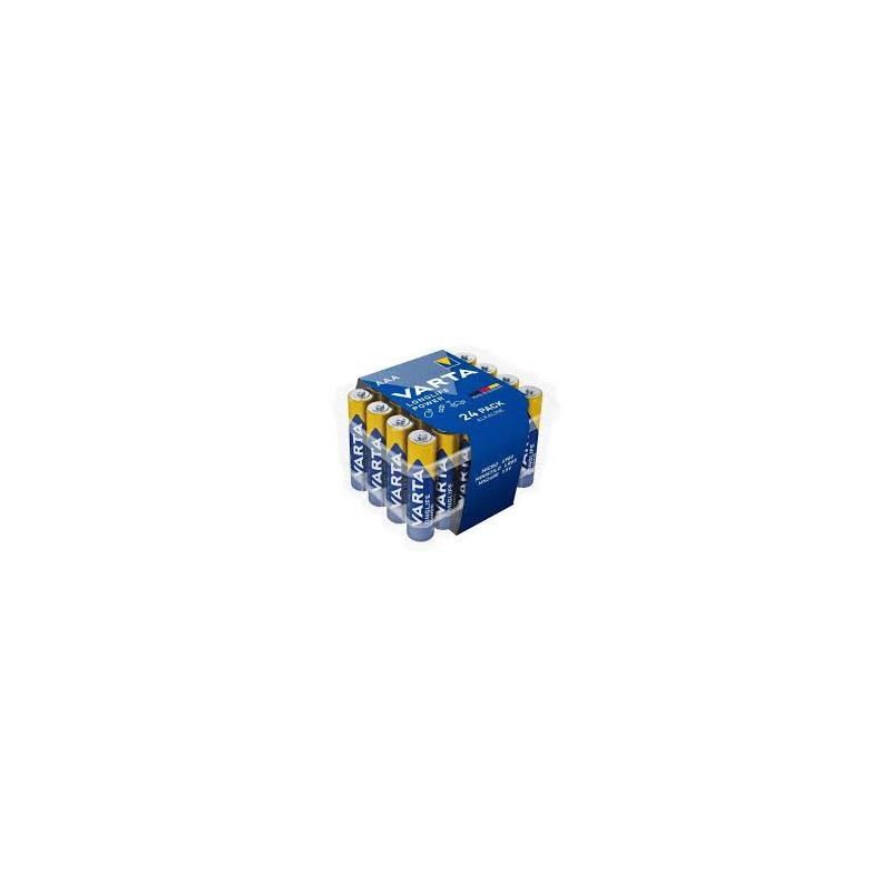batterie varta longlife power lr03 aaa 1.5v blu/oro 24pz [azvarub32244903]