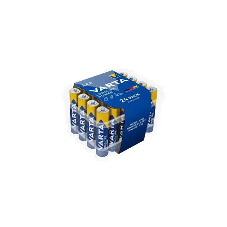 batterie varta longlife power lr03 aaa 1.5v blu/oro 24pz [azvarub32244903]