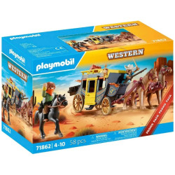 giocattoli playmobil western rapina alla diligenza nel far west multicolore