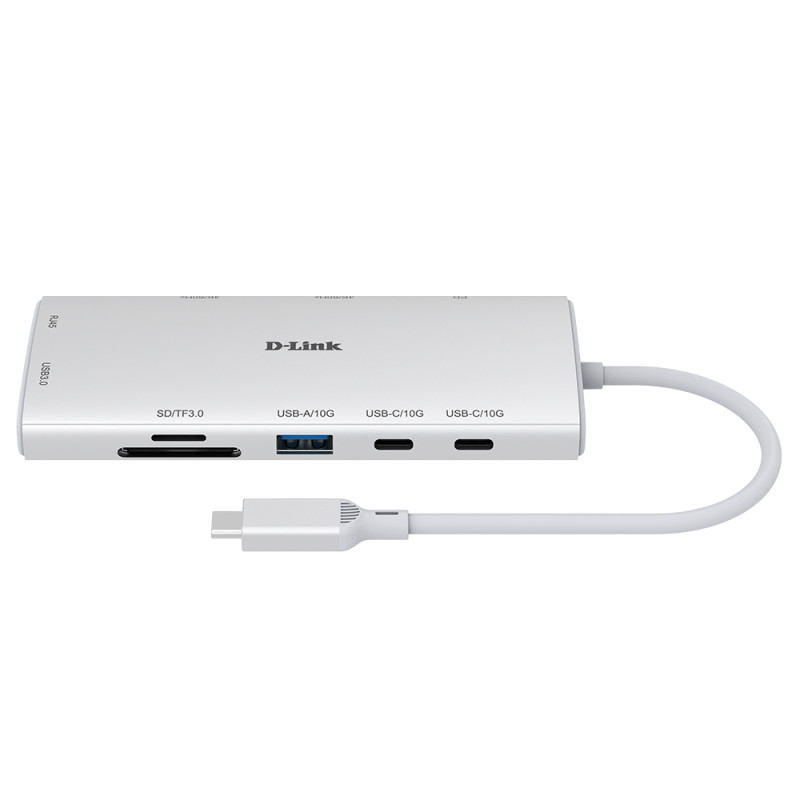 hub usb d-link dup-a01 10in1 usb-c pd 100w 4k 10gbps