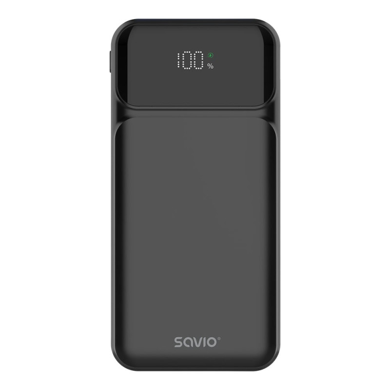 batteria portatile savio ba-08 powerbank 10000mah 2x usb-c