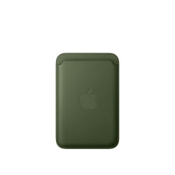 custodia a portafoglio apple finewoven con magsafe per iphone verde